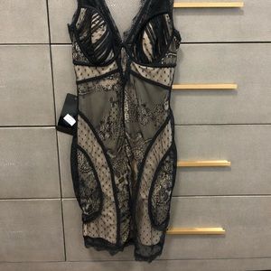 Bebe corset style lace dress
